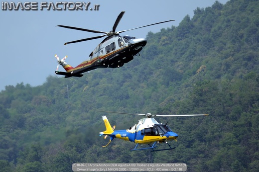 2018-07-01 Arona Airshow 0934 Agusta A109 Trekker e Agusta-Westland AW-169